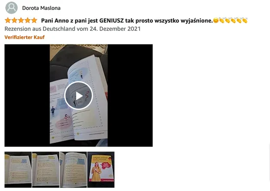 Recenzja 5 gwiazdek na Amazon.de — Dorota, zweryfikowany zakup